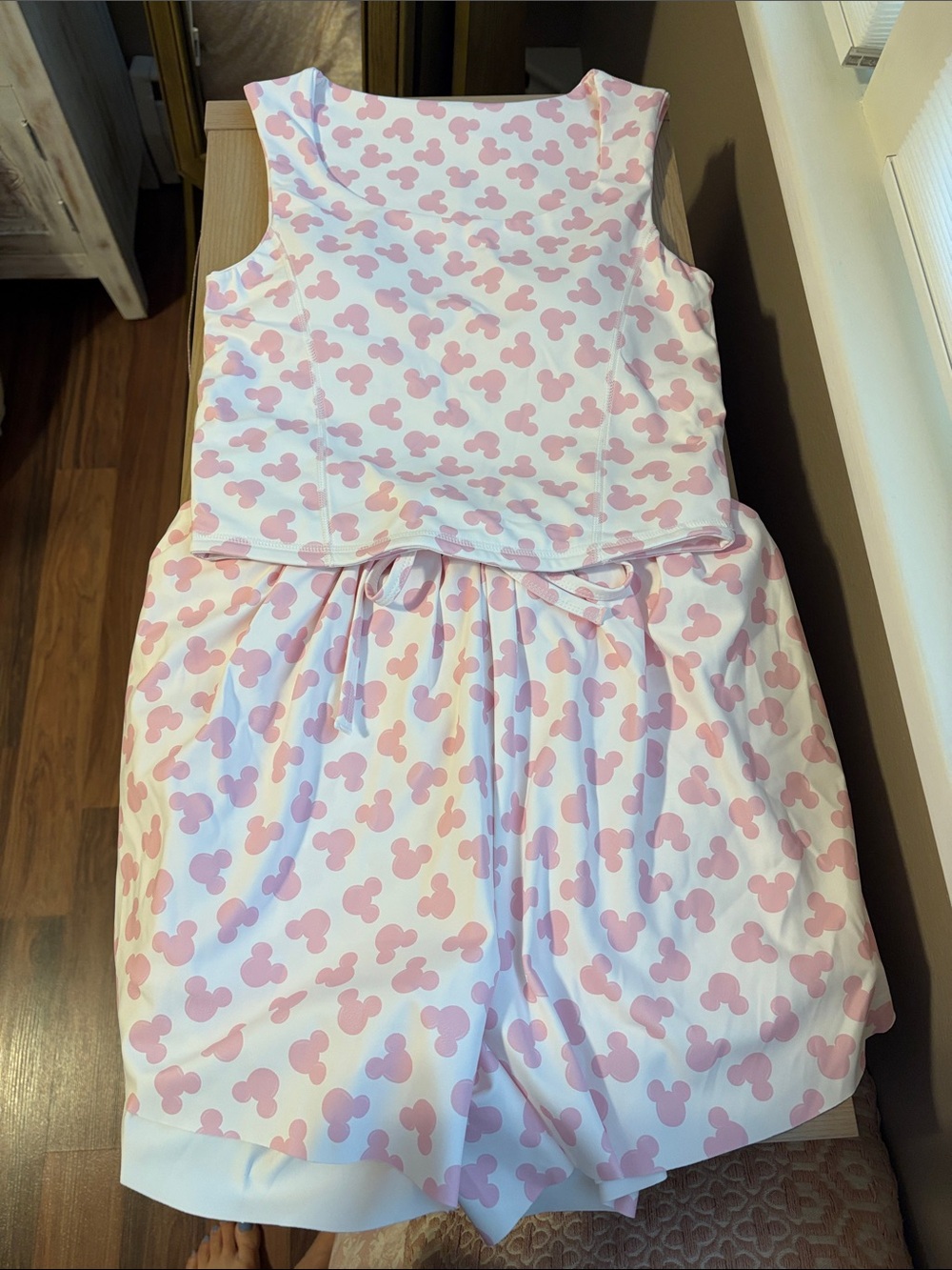 New in Bag! The Magic Box - Pink Mickey Print - Tank & Butterfly Shorts Set